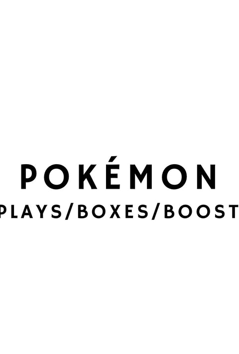 Pokémon Displays/Boxes/Boosters
