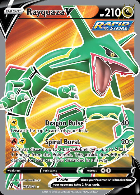Pokémon Rayquaza V EVS 193