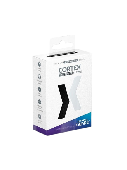 Ultimate Guard Cortex Matte Sleeves Standard Schwarz (100 Stück)