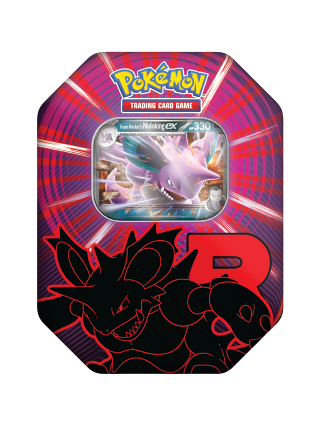 Pokemon Team Rocket's Tin 124 Team Rocket's Nidoking EX (English)