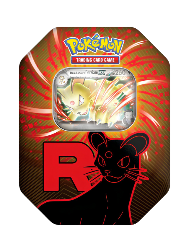 Pokemon Team Rocket's Tin 125 Team Rocket's Persian EX (English)