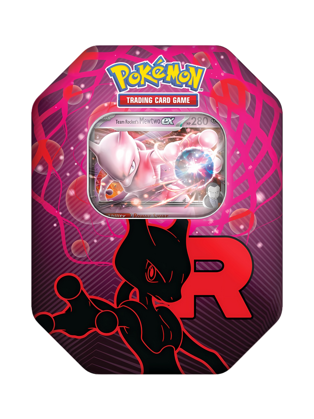 Pokemon Team Rocket's Tin 123 Team Rocket's Mewtwo EX (English)