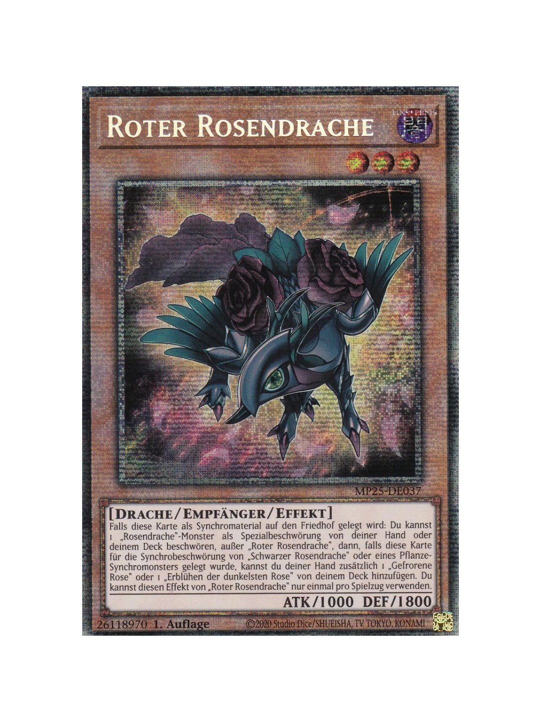 Yu-Gi-Oh! Red Rose Dragon MP25 (German)