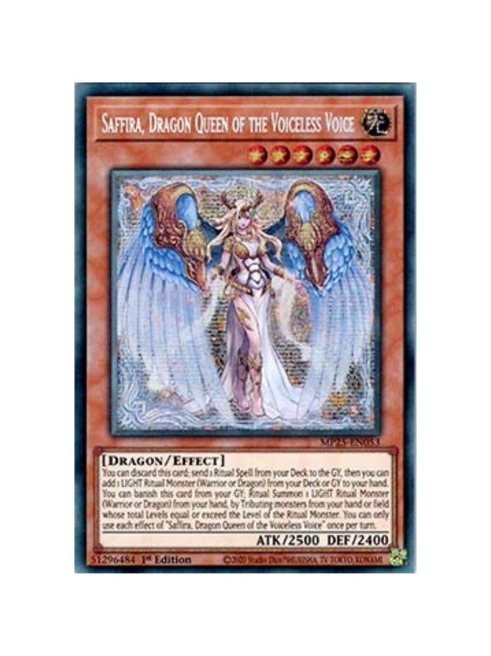 Yu-Gi-Oh! Saffira, Dragon Queen of the Voiceless Voice MP25 (German)