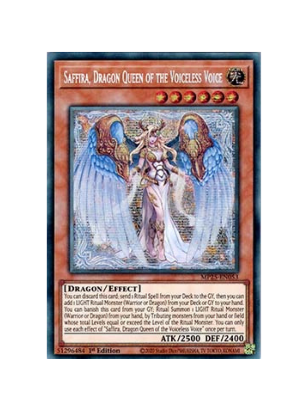 Yu-Gi-Oh! Saffira, Dragon Queen of the Voiceless Voice MP25 (German)