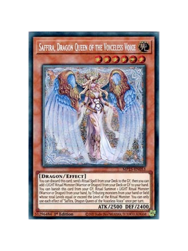 Yu-Gi-Oh! Saffira, Dragon Queen of the Voiceless Voice MP25 (German)