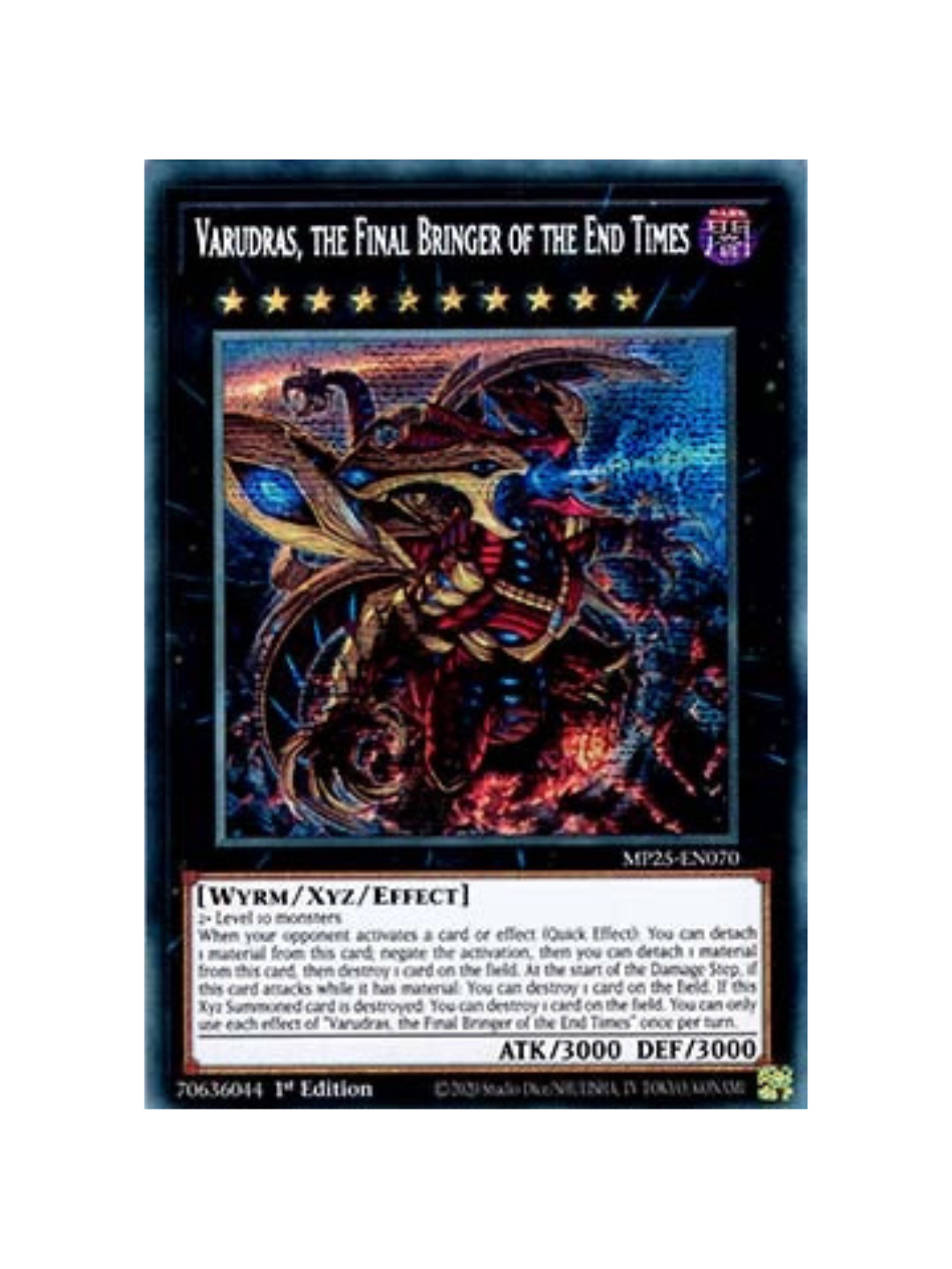 Yu-Gi-Oh! Varudras, the Final Bringer of the End Times MP25 (German)
