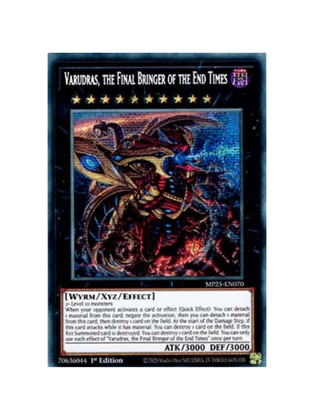 Yu-Gi-Oh! Varudras, the Final Bringer of the End Times MP25 (German)