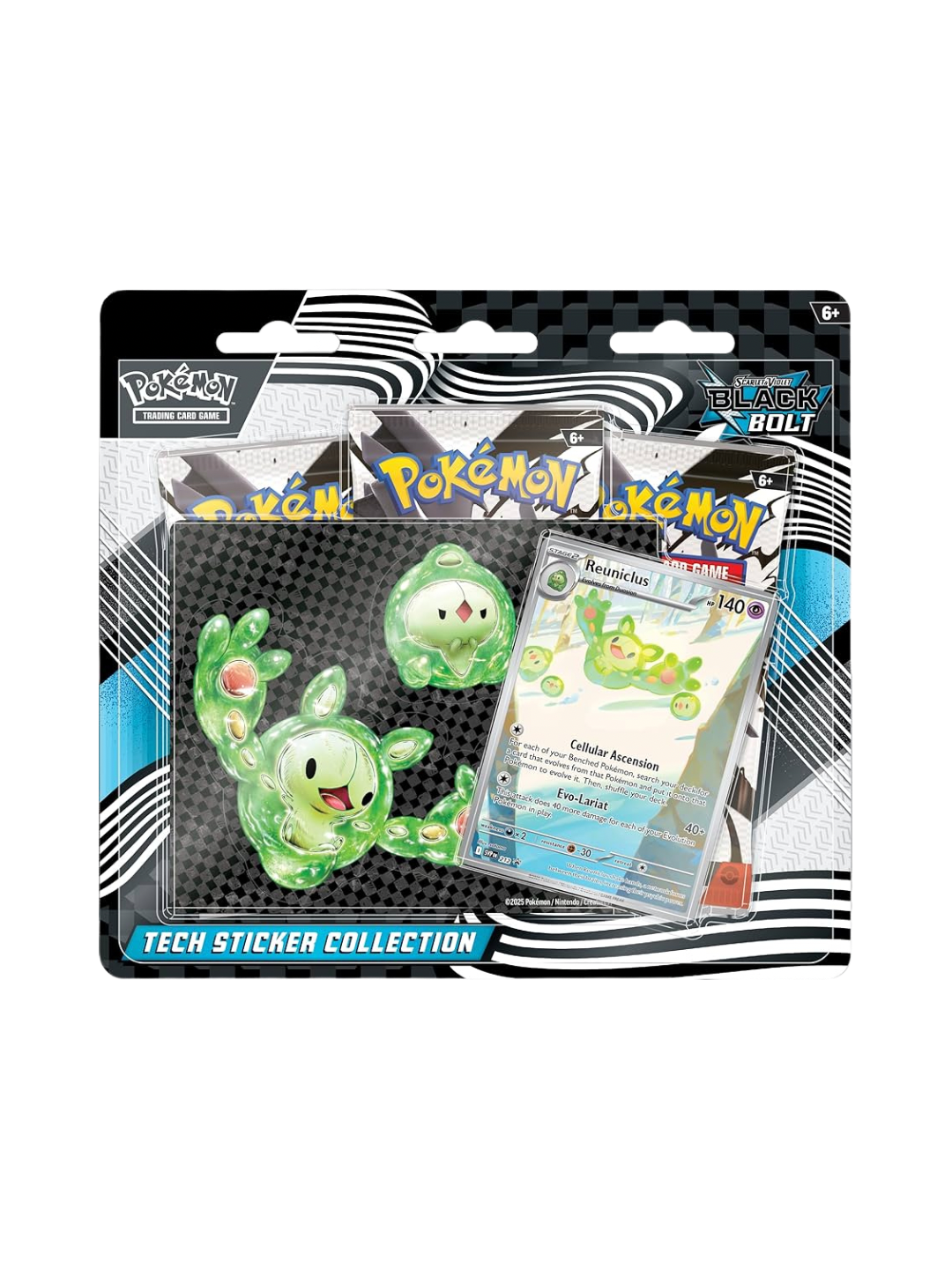 Pokemon Black Bolt Reuniclus Tech Sticker Collection (English)