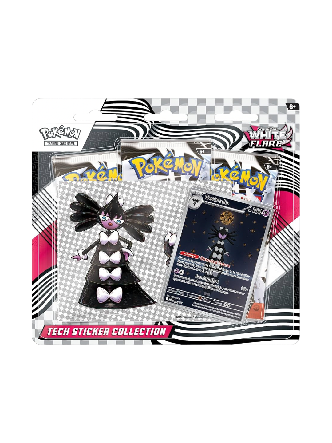 Pokemon White Flare Gothitelle Tech Sticker Collection (English)