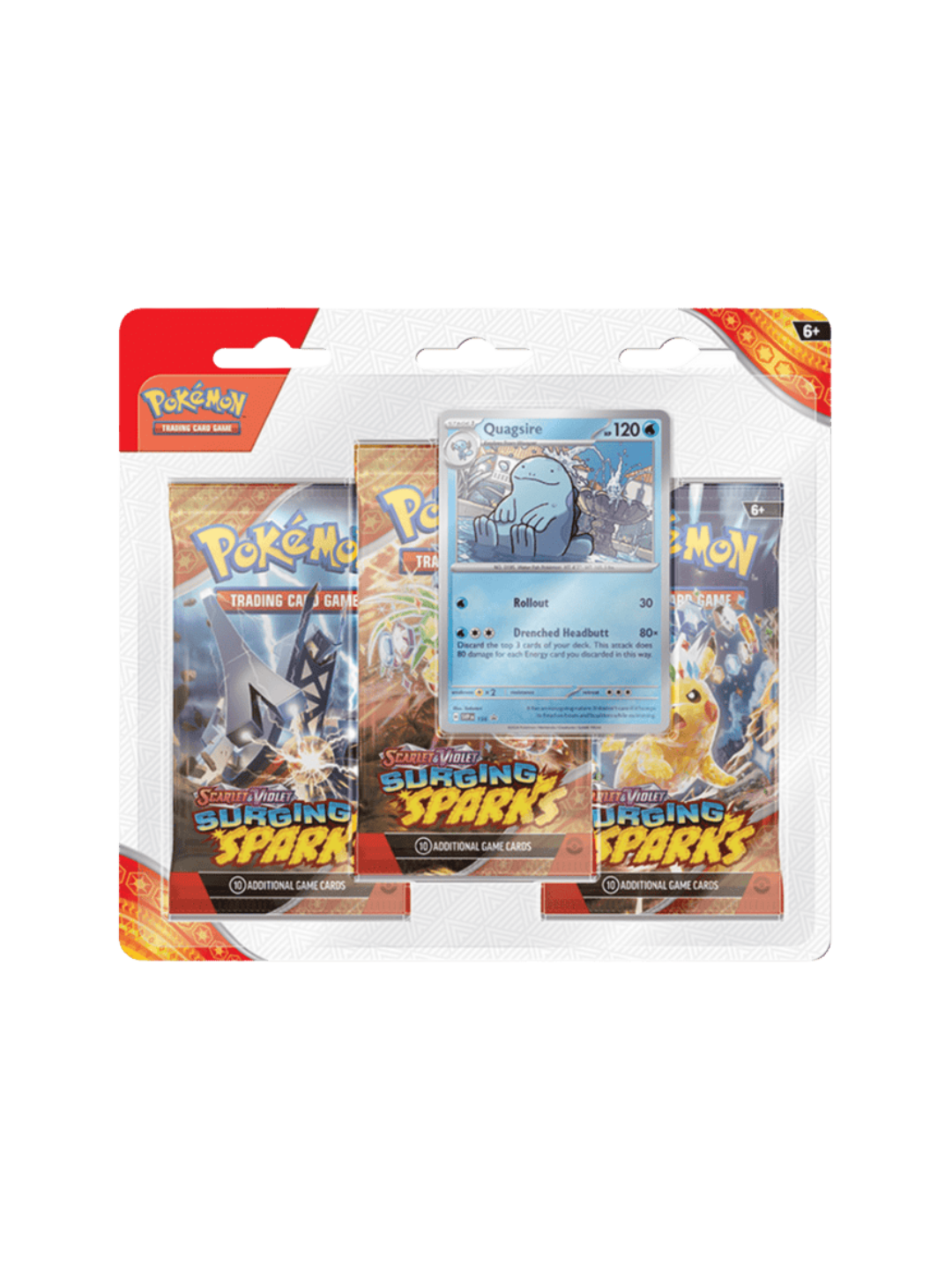 Pokemon Surging Sparks Quagsire 3-Pack Blister (English)