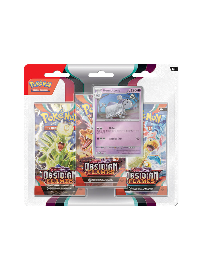 Pokemon Obsidian Flames Houndstone 3-Pack Blister (English)