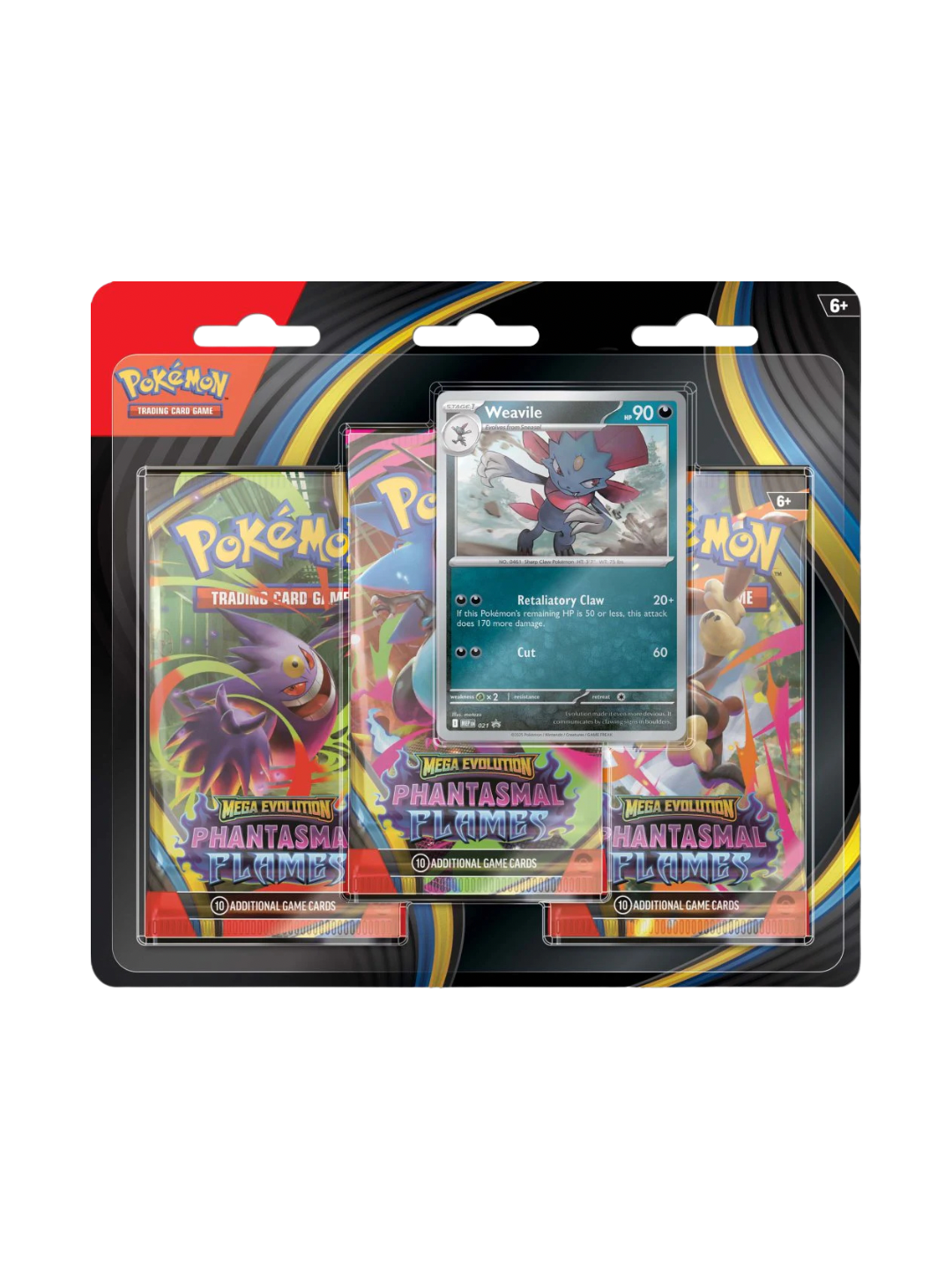 Pokemon Phantasmal Flames 3-Pack Blister (English) PRE-ORDER