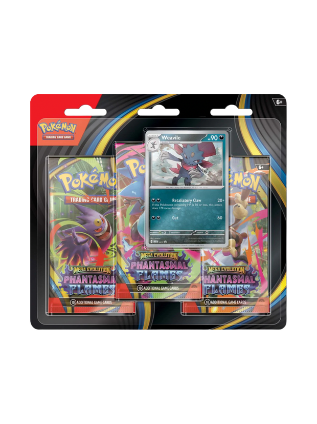 Pokemon Phantasmal Flames 3-Pack Blister (English) PRE-ORDER