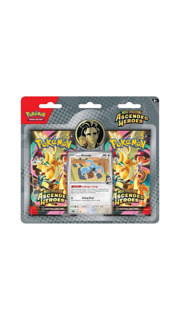 Pokemon Ascended Heroes Larry's Komala 2-Pack Blister (English) PRE-ORDER