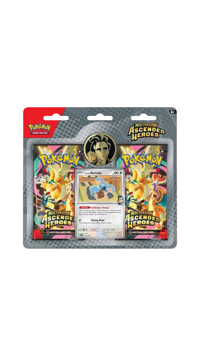 Pokemon Ascended Heroes Larry's Komala 2-Pack Blister (English) PRE-ORDER