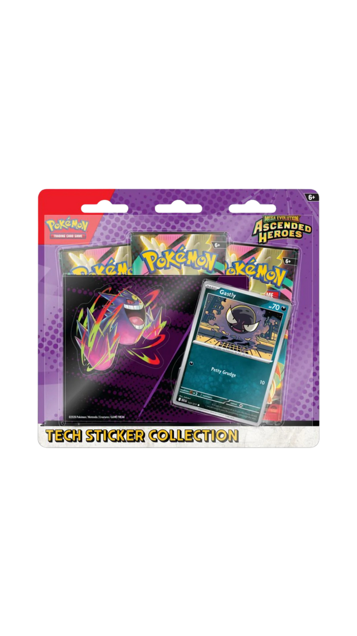 Pokemon Ascended Heroes Gastly Tech Sticker Collection (English) PRE-ORDER