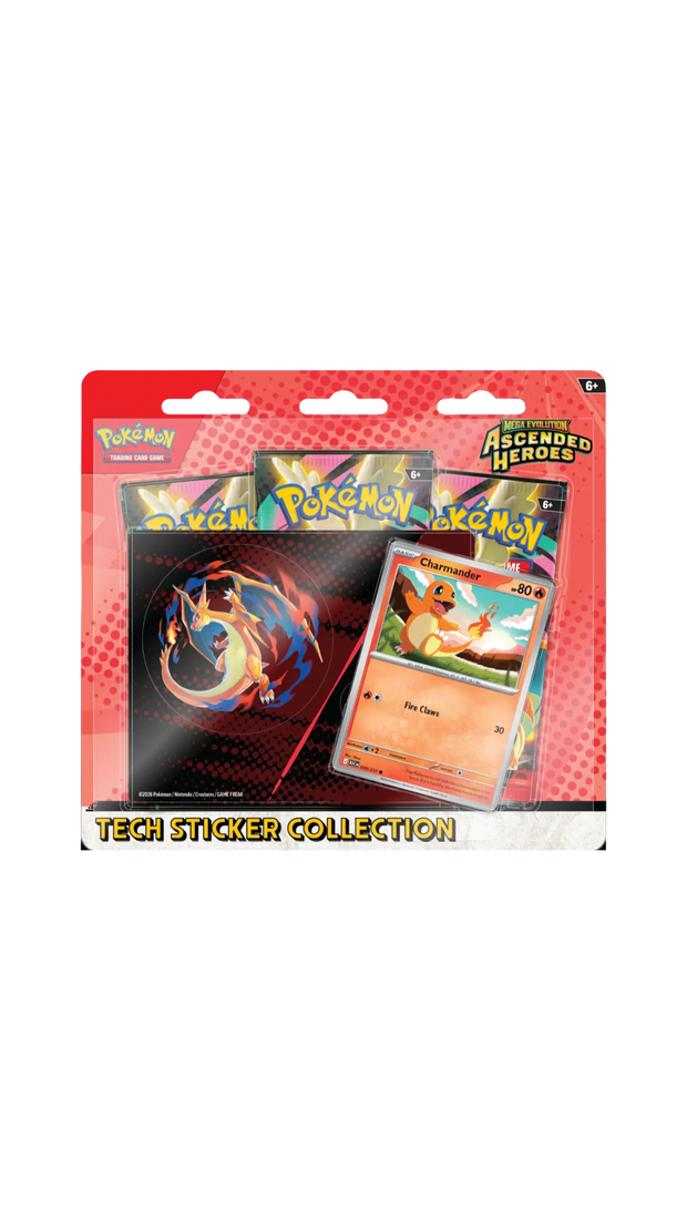 Pokemon Ascended Heroes Charmander Tech Sticker Collection (English) PRE-ORDER