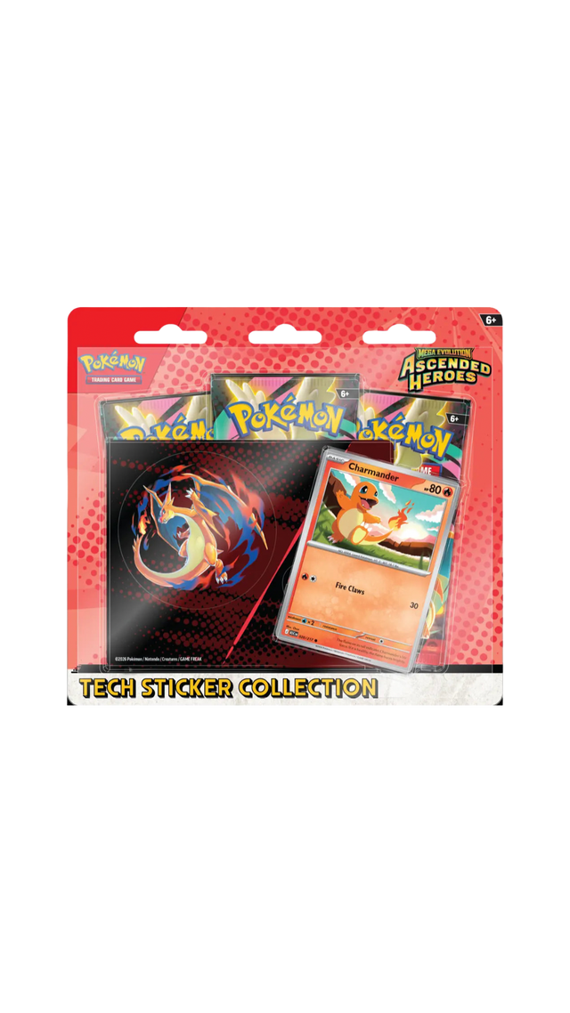 Pokemon Ascended Heroes Charmander Tech Sticker Collection (English) PRE-ORDER