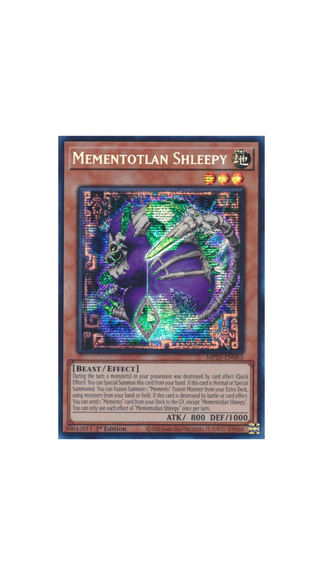 Yu-Gi-Oh! Mementotlan Shleepy MP25 (English)