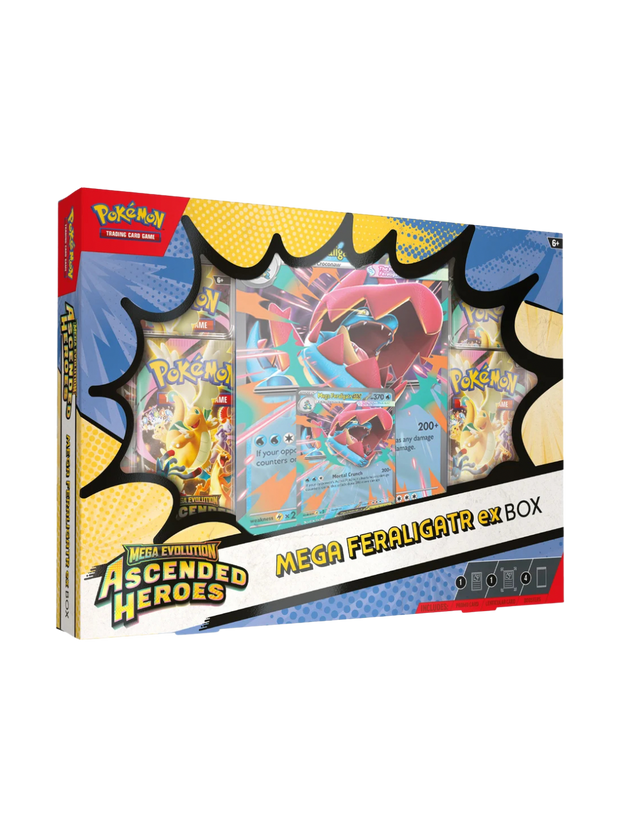 Pokemon Ascended Heroes Mega Feraligatr ex Box (English)