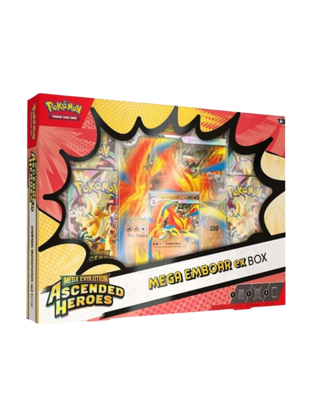 Pokemon Ascended Heroes Mega Emboar ex Box (English)