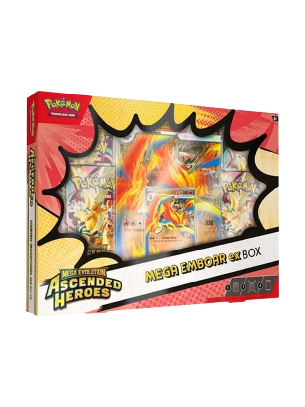 Pokemon Ascended Heroes Mega Emboar ex Box (English)