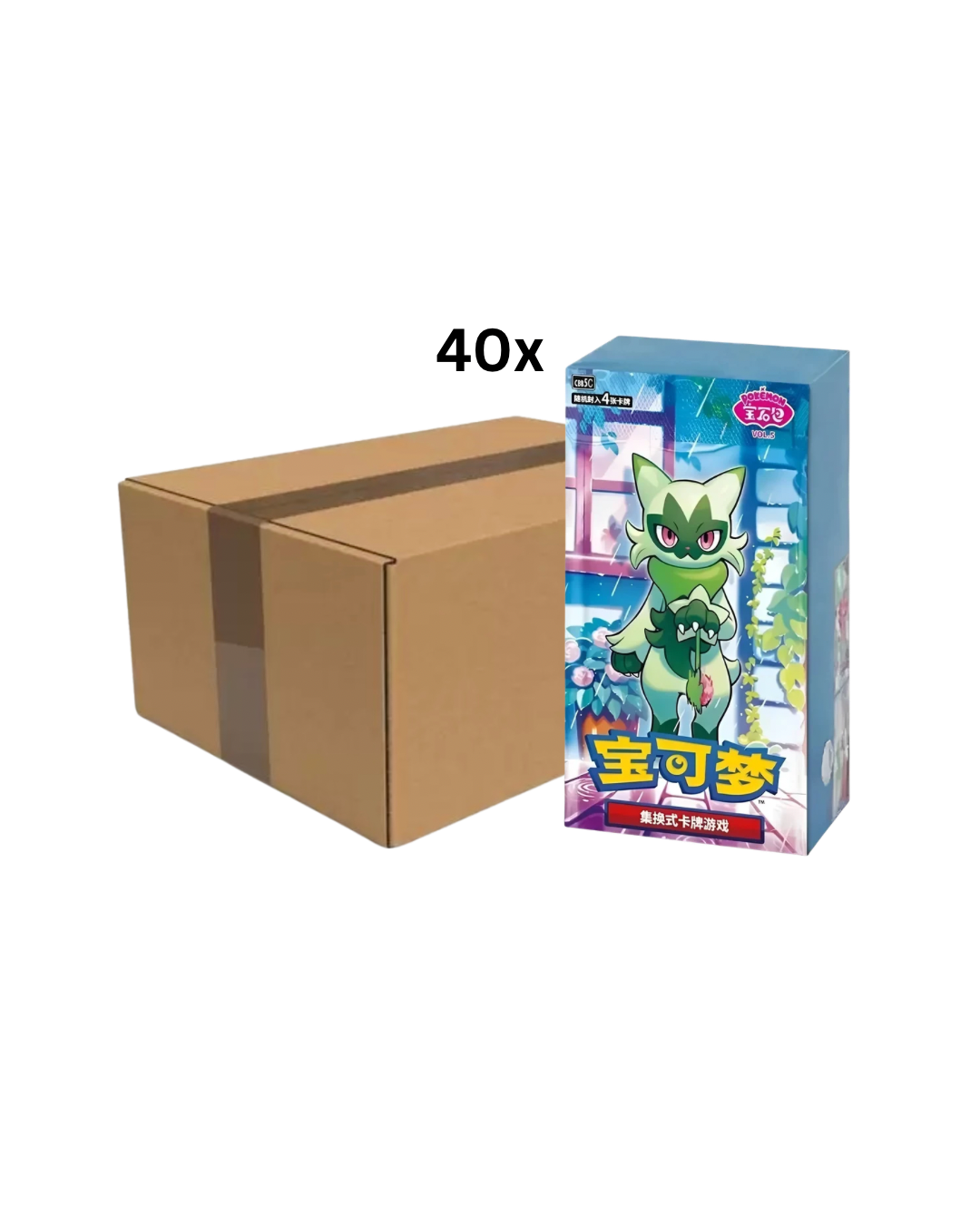 Pokemon CBB5C Gem Pack Vol. 5 Booster Box Sealed Case (Chinese) (40 Boxes) (with Shrink) PRE-ORDER