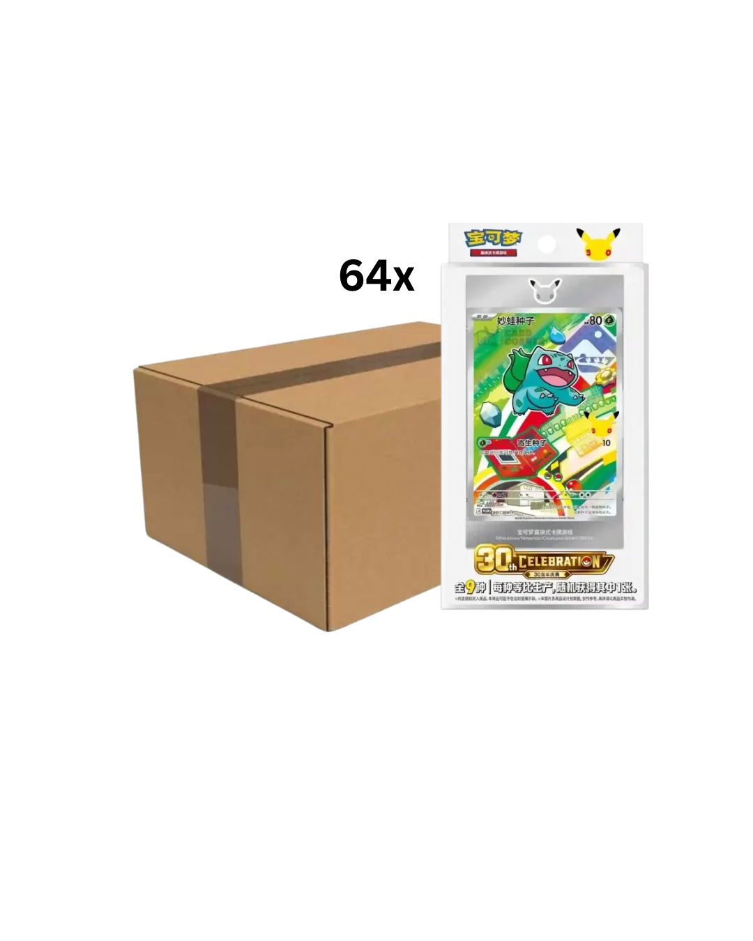 Pokemon 30th Anniversary Celebration Original Partner Card Set Vol.1 Sealed Case (Chinese) (64 Boxes) PRE-ORDER