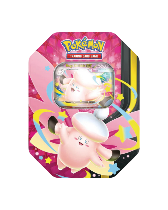 Pokemon Mega Moonlit Tins Mega Clefable ex Tin (English)