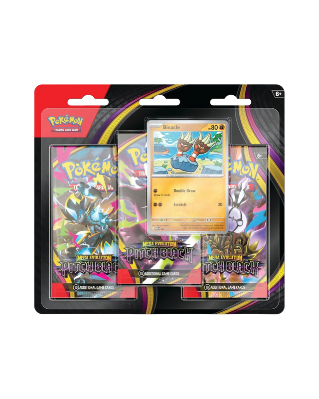 Pokemon Pitch Black Binacle 3-Pack Blister (Englisch) VORBESTELLUNG