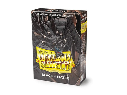 60 Small Dragon Shield Sleeves - Matte Black